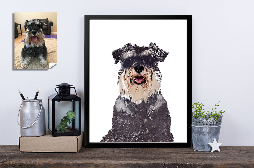 Digital Personalized Pet Portraits