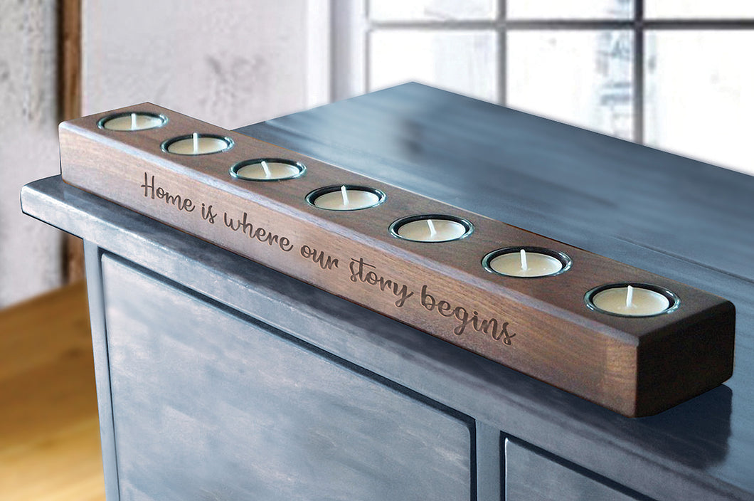 Tea Light Wooden Display